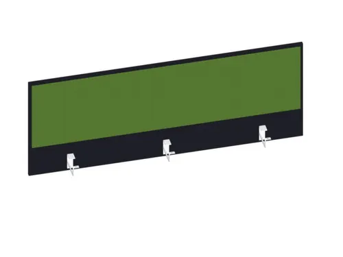 baliepaneel,v. bureau,aanbouw achter,B 1400mm,CC-zwart,BN7048-groen