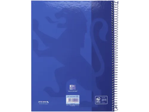 Notitieboek Oxford Classic Europeanbook A4+ 4-gaats lijn 80vel blauw