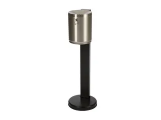 Staande asbak van RVS,H 825mm,RVS - 1