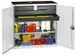 Gereedschapskast Hxbxd 1000x1000x513mm 1legbord 4laden Ral7035