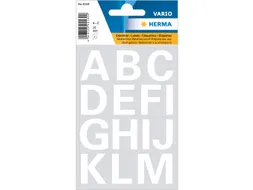 Etiket Herma 4169 25mm Letters A-Z Wit Folie 28 stuks