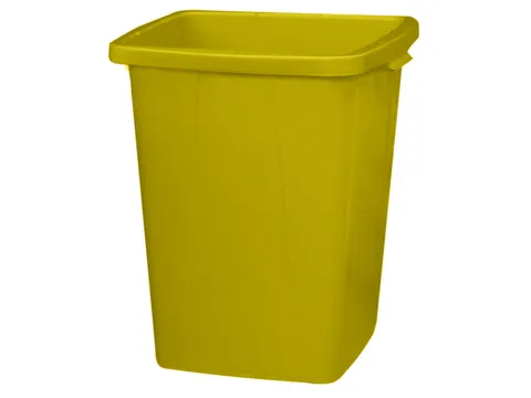 Multifunktionele Bak Pp 610x490x490mm 90 liter 2 Grepen Geel