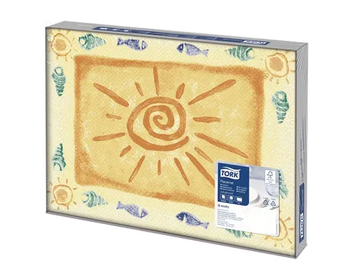 Tork 474600 Placemat Sun Advanced 1-laags decor, 42x30cm
