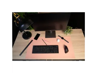 Onderlegger PU 43x90cm nude/grijs - 5