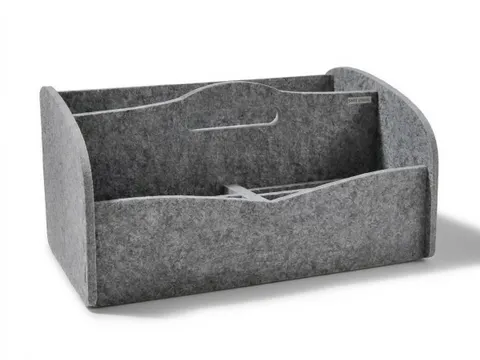 Lockerbox PET-vilt Groot grijs