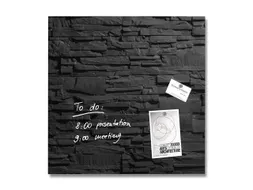 Glasmagneetbord Sigel Artverum 480x480x15mm leisteen