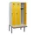 locker met bank,HxBxD 1950x900x815mm,3vak,vak B 300mm,draaigrendel