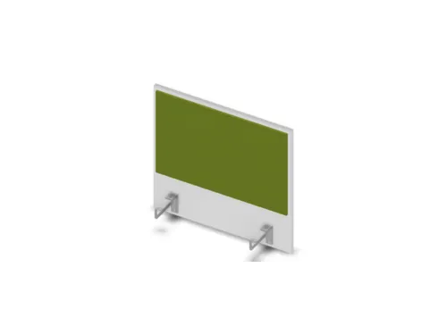opzetpaneel v. bureau aanbouw aan de zijkant Bl-wit BN7048-groen 600mm