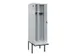 locker met bank,voor scheiding van kleding,HxBxD 2120x600x815mm,2vak