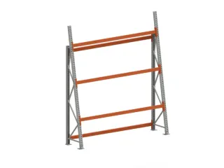 magazijnrek voor profielen,grondveld,eenzijdig,HxBxD 3300x2700x700mm - 3
