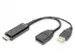 HDMI-adapter type HDMI DP M/M 0,3m ext. Voeding 4K@30Hz zwart