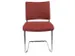 Chaise visiteur Tissu bordeaux Assise 480x450mm Cadre traineau