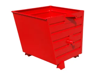Kiepbak Hxbxd 900x800x1200mm 0.70m³ 90kg Draagverm. 1500kg Ral3000 - 1