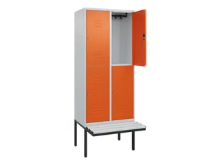 Dubbeldekse dekenkist,HxBxD 2120x800x815mm,2x2vak.,vak B 400mm - 2
