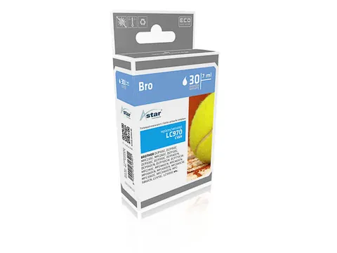 AS15974 ASTAR BROTHER LC970C DCP/MFC Inkt cyaan rebuilt 300pag multius