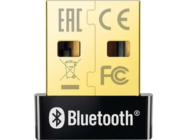 TP-Link UB400, USB Type-A, Bluetooth, Noir, Or, FCC, CE, RoHS, 10 m, 0