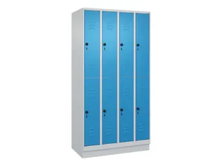 dubbeldekse locker,HxBxD 1950x1000x500mm,4x2vak.,vak B 250mm - 1