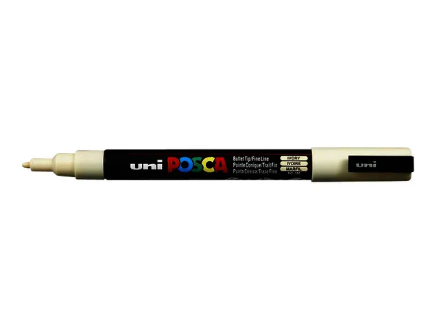 Verfstift Posca PC3M Fijne punt 0,9-1,3mm Ivoor