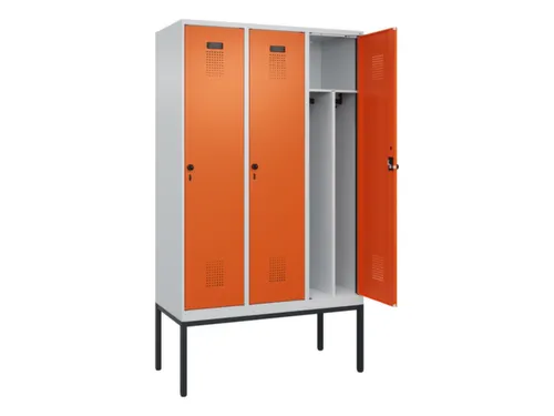 locker voor scheiding van kleding,HxBxD 2120x1200x500mm,3vak