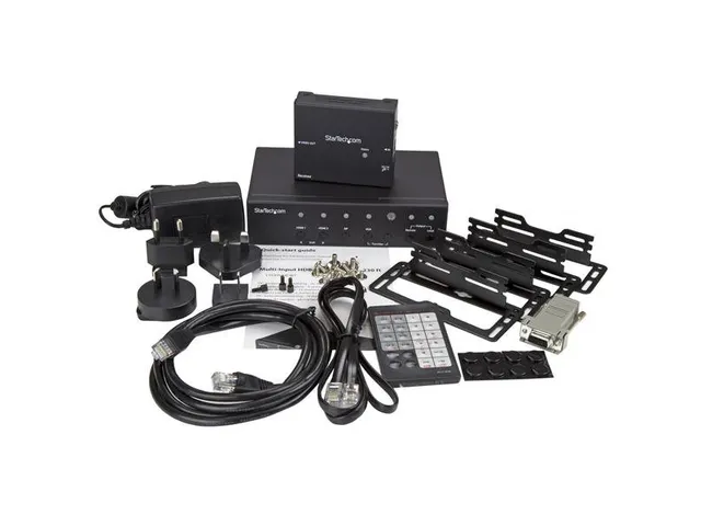 Multi-input Hdbaset Extender Met Switch Dp, Vga, Hdmi Over Cat5/cat6