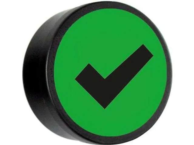 Impressiemagneet Check 35mm Groen