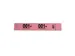 Garderobeblok 50 tickets 20x3 roze