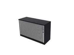 jaloeziedeurkast,HxBxD 720x1200x445mm,1xhouten vloer,1,5 OH,CC-zwart