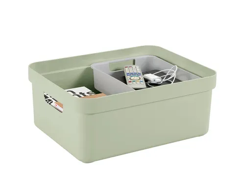 Sigma Home opbergbox 24L groen - 44,5x34,5x18,3cm