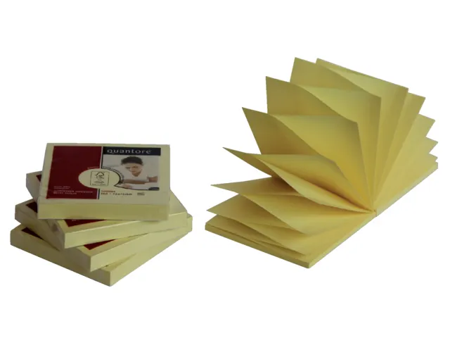 Memoblok Quantore Z-Note 76x76mm geel