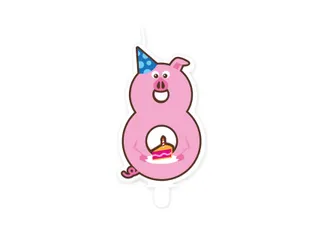Jungle candle 8 Pig - 2