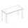 In hoogte verstelbaar bureau,HxBxD 720-840x1400x600mm,NE-esdoorn