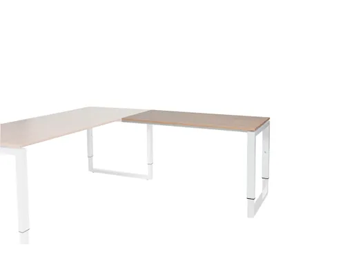 Domino Plus Aanbouw Hoogte Verstelbaar 1200x600mm Hav/Kers 25mm Wit