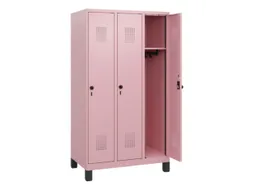 schoollocker,HxBxD 1630x900x500mm,3vak,vak B 300mm,draaigrendel,voeten