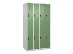 dubbeldekse locker,HxBxD 1850x1000x500mm,4x2vak.,vak B 250mm