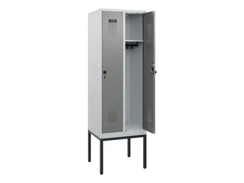 schoollocker,HxBxD 1950x600x500mm,2vak,vak B 300mm,draaigrendel