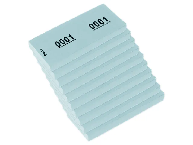 Bloc numéros Kangaro de 1 à 1000 bleu 42x105mm