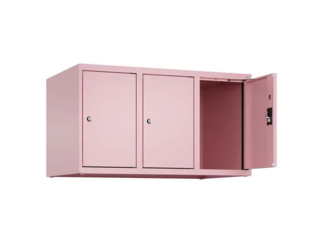 opzetkast,v. locker,3vak.,vak B 300mm,HxBxD 500x900x500mm,cilinderslot