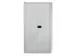 Armoire portes battantes 1806x914x400mm 3 tablettes acier gris clair
