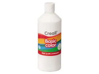 Plakkaatverf Creall basic wit 500ml - 2