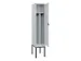 locker voor scheiding van kleding,HxBxD 2120x400x500mm,1vak