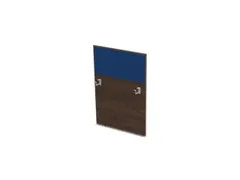 baliepaneel bureau aanbouw rechts 800mm NV bruin hickory BN6016-blauw