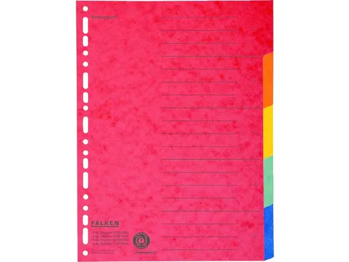Tabblad recycled karton A4+ 5tabs