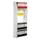 Basisveld 1900x800x325mm 5legborden 1zijpaneel Zonder Achterwand Wit