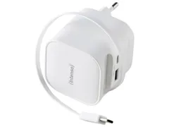 Chargeur secteur Intenso 7806522 USB-C/USB-A 65W blanc