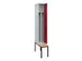 locker met bank,voor scheiding van kleding,HxBxD 2120x300x815mm,1vak