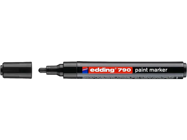 Paintmarker edding 790 alcoholbasis 2-3mm zwart