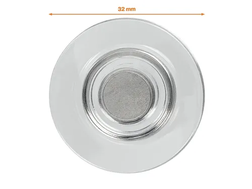 Glasbordmagneet Nobo extra sterk 32mm transparant 4 stuks