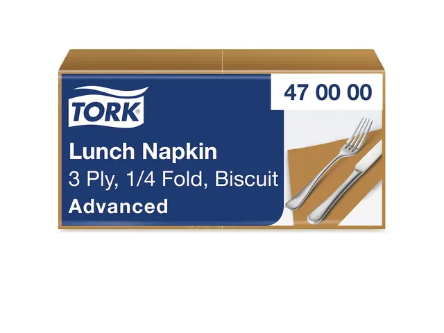Tork 470000 Soft Lunchservet Advanced Biscuit 33x33cm