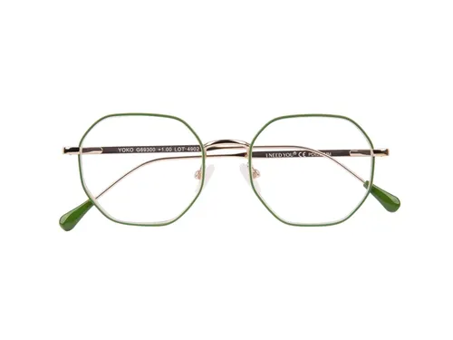 Leesbril I Need You +2.00 dpt Yoko groen-goud