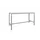 Domino Basic Statafel 160x80x110cm Wit blad, Onderstel Aluminium